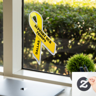 Ondersteuning voor onze Troops Yellow Ribbon Raamsticker