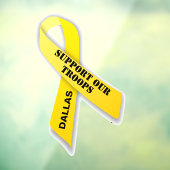 Ondersteuning voor onze Troops Yellow Ribbon Raamsticker (Vel 3)