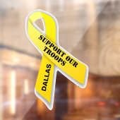 Ondersteuning voor onze Troops Yellow Ribbon Raamsticker (Vel 2)