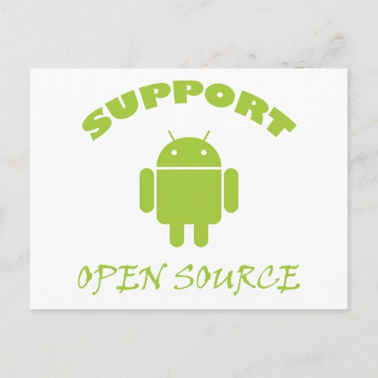 Ondersteuning voor Open Source Robot Briefkaart (Voorkant)