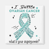 Ondersteuning voor oranje kankercadeaus magneet (Voorkant)