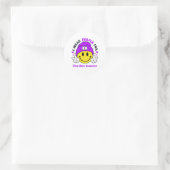 Ondersteuning voor oudere misbruikers ronde sticker (Tas)