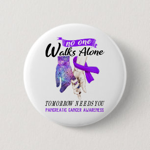 Ondersteuning voor Pancreatic Cancer Awareness Rib Ronde Button 5,7 Cm