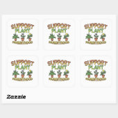Ondersteuning voor Plant Parenthood Planting Garde Vierkante Sticker (Vel)