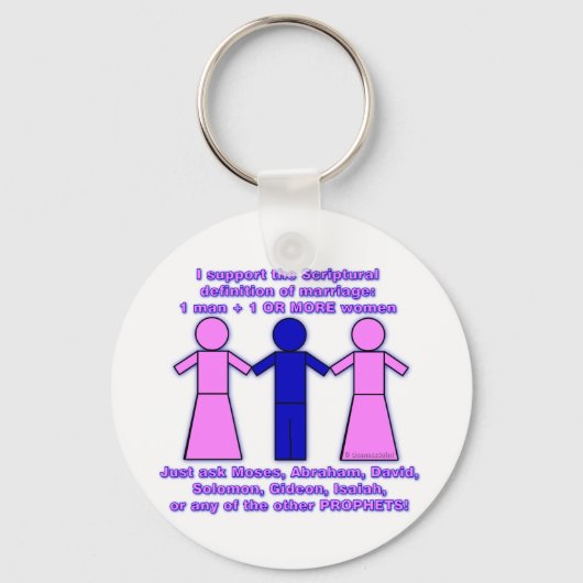Ondersteuning voor Polygamy Sleutelhanger (Voorkant)