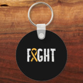 Ondersteuning voor Ribbon Awareness Support Wa teg Sleutelhanger (Voorkant)