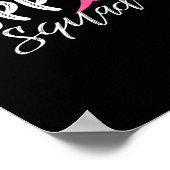 Ondersteuning voor Ribbon Pink Warrior Breast Canc Poster (Hoek)