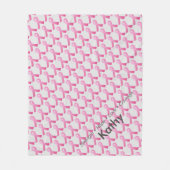Ondersteuning voor roze lint borstkanker, speciaal fleece deken (Voorkant)
