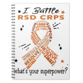 Ondersteuning voor RSD CRPS Warrior-cadeautjes Notitieboek (Voorkant)
