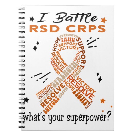 Ondersteuning voor RSD CRPS Warrior-cadeautjes Notitieboek (Voorkant)