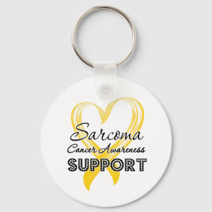 Ondersteuning voor Sarcoma Cancer Awareness Sleutelhanger
