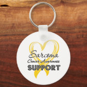 Ondersteuning voor Sarcoma Cancer Awareness Sleutelhanger (Voorkant)