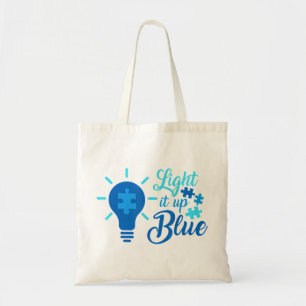 Ondersteuning voor show voor autisme bij deze kleu tote bag