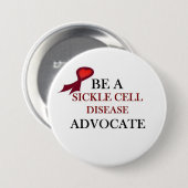 Ondersteuning voor sikkelcellen ronde button 7,6 cm (Voorkant /achterkant)