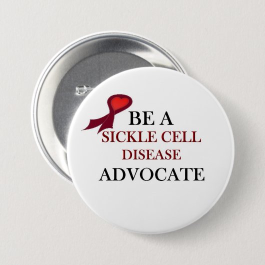 Ondersteuning voor sikkelcellen ronde button 7,6 cm (Voorkant /achterkant)