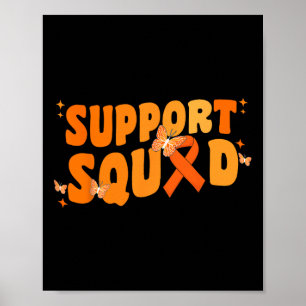 Ondersteuning voor Squad Leukemia Cancer Awareness Poster