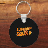 Ondersteuning voor Squad Leukemia Cancer Awareness Sleutelhanger (Voorkant)