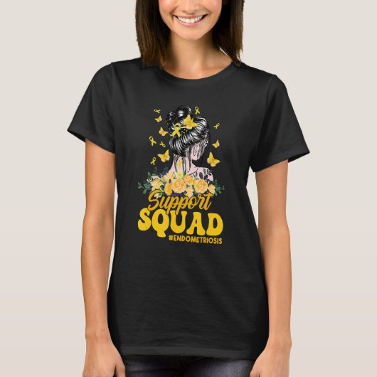 Ondersteuning voor Squad Messy Bun Butterfly Endom T-shirt (Voorkant)
