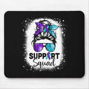 Ondersteuning voor Squad Messy Bun Zelfmoordpreven Muismat