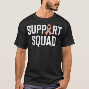 Ondersteuning voor Squad Support Uterine Cancer Aw T-shirt