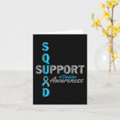 ondersteuning voor squad t1d t2d diabetes grijs bl kaart (Gele Bloem)