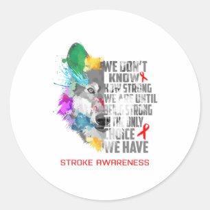 Ondersteuning voor streeksensibilisering ronde sticker