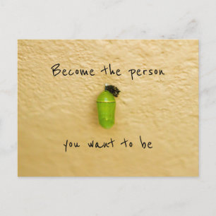 ondersteuning voor transformatie-metamorfoseverand briefkaart