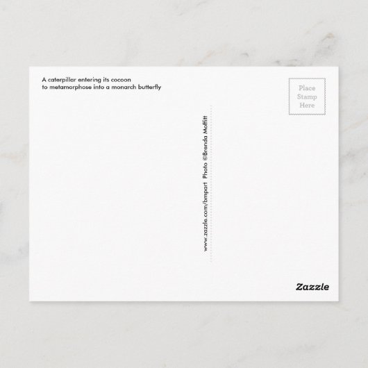 ondersteuning voor transformatie-metamorfoseverand briefkaart (Achterkant)