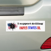 Ondersteuning voor US Drilling Bumpersticker (Op auto)