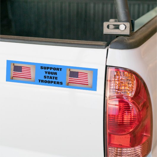 ONDERSTEUNING VOOR UW TROOPERS BUMPERSTICKER (Op Truck)