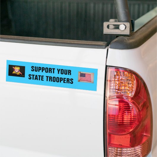 ONDERSTEUNING VOOR UW TROOPERS BUMPERSTICKER (Op Truck)