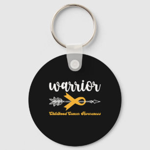 Ondersteuning voor Warrior Childhood Cancer Awaren Sleutelhanger