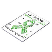 Ondersteuning voor wiel- of supportoogjes met rugg notitieboek (Linkerzijde)