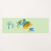 Ondersteuning voor  zonnebloem en vlinder Oekraïne Yogamat (Voorkant (horizontaal))