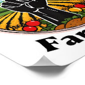 Ondersteuning voor zwarte boeren poster (Hoek)