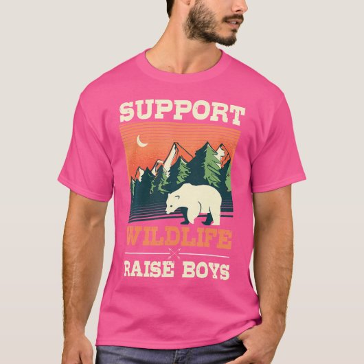 Ondersteuning Wildlife Raise Boy Conservationist C T-shirt (Voorkant)
