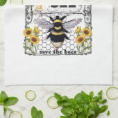 Ondersteuning Your Local Honey Bee - Kitchen Towel Theedoek (Gevouwen)