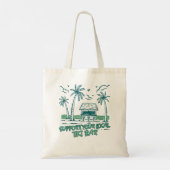 Ondersteuning Your Local Tiki Bar Day Drinking On Tote Bag (Achterkant)