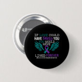 Ondersteuning Zelfmoordpreventie Bewustmaking Week Ronde Button 5,7 Cm (Voorkant /achterkant)