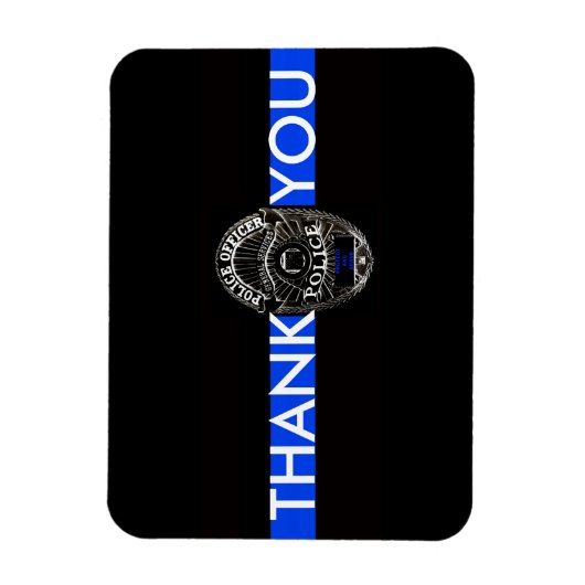 ONDERSTEUNINGSBELEID DANK U DANK BLAUWE LIJN MAGNE MAGNEET (Verticaal)