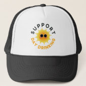 Ondersteuningsdag Drink Sunshine Trucker Hat Pet (Voorkant)