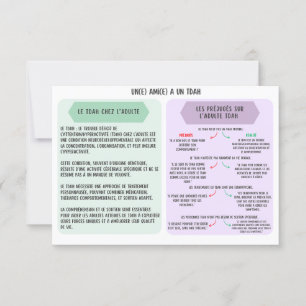 Ondersteuningskaart voor Adults TDAH - Vrienden Kaart