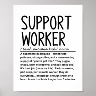 Ondersteuningsmedewerker Poster