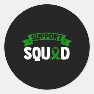 Ondersteuningspad voor nierziekten - Groene bewust Ronde Sticker