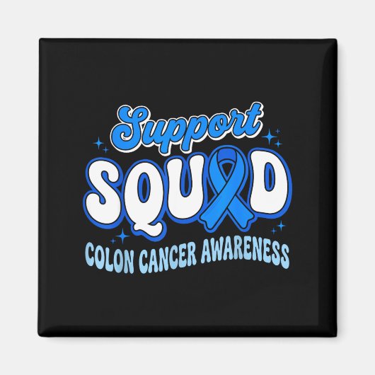 Ondersteuningsteam Colorectale Darmkanker Bewustzi Magneet (Voorkant)