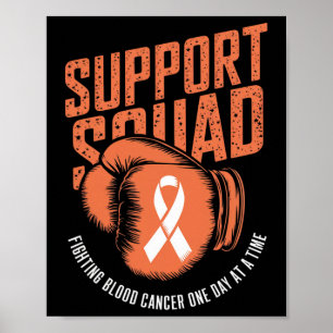Ondersteuningsteam dat vecht tegen bloedkanker bew poster