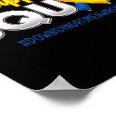 Ondersteuningsteam Downsyndroom Bewustzijn T21 Hoo Poster (Hoek)