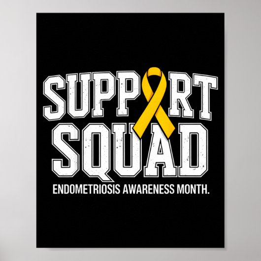 Ondersteuningsteam endometriose bewustzijn maand poster (Voorkant)