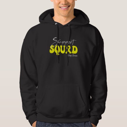 Ondersteuningsteam Ewing Sarcoma Bewustzijn Gele L Hoodie (Voorkant)