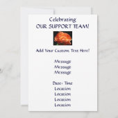 ONDERSTEUNINGSTEAM Feest! Uitnodigingen Feest Kaar (Achterkant)